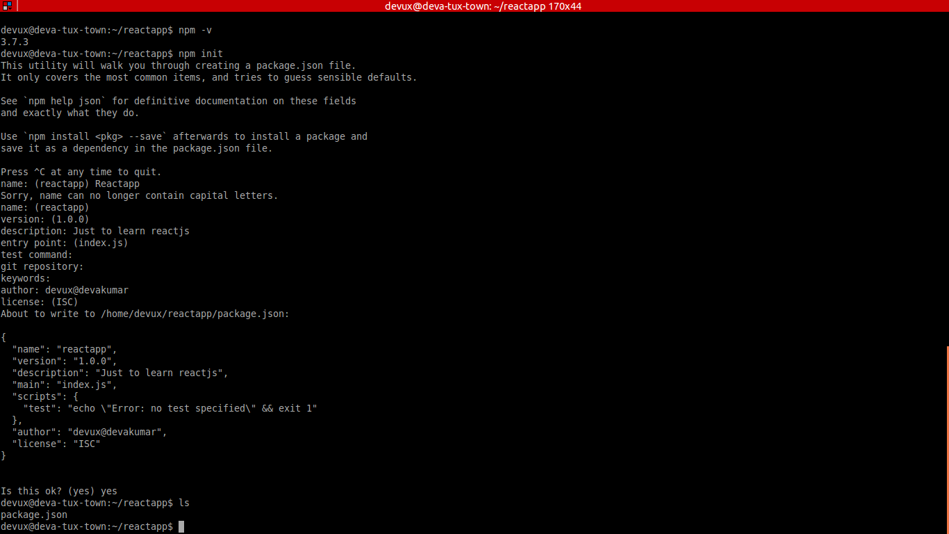 Screenshot from my machine