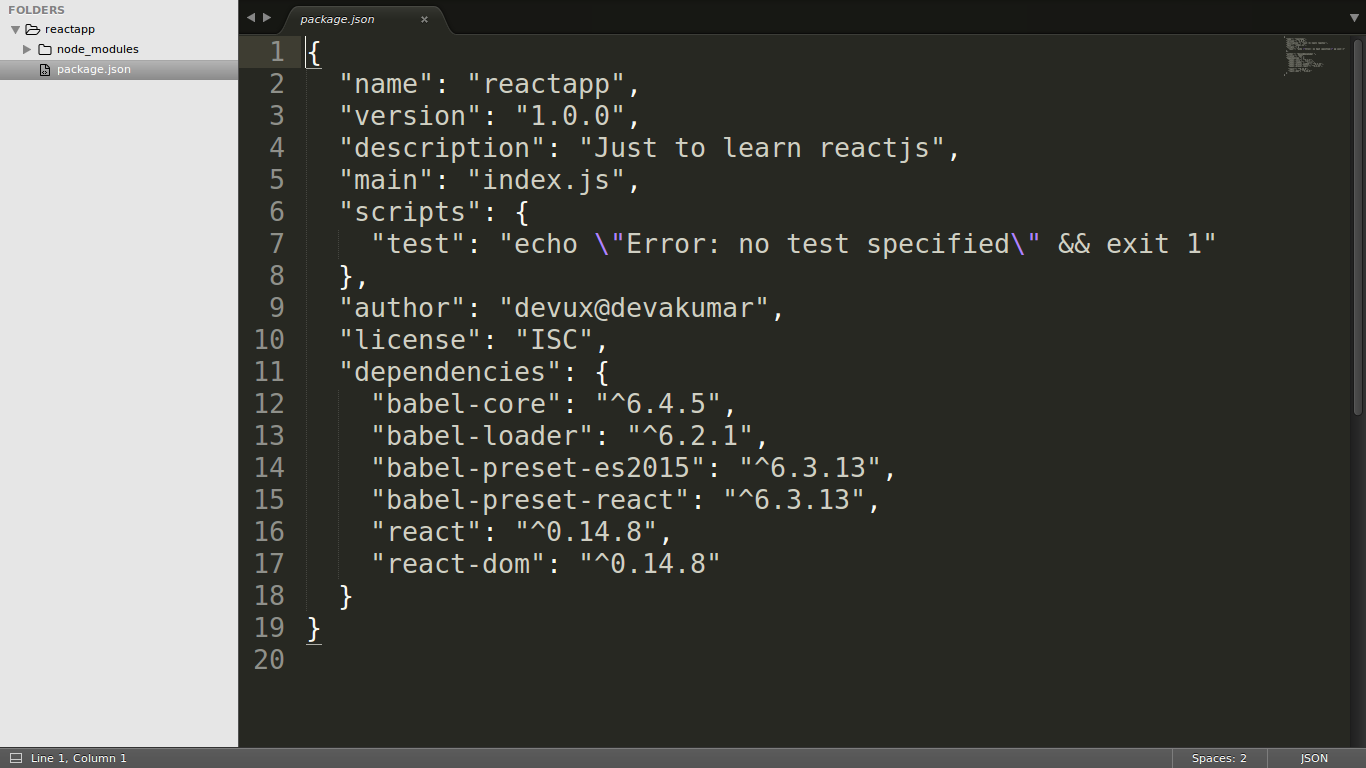 Screenshot from my machine